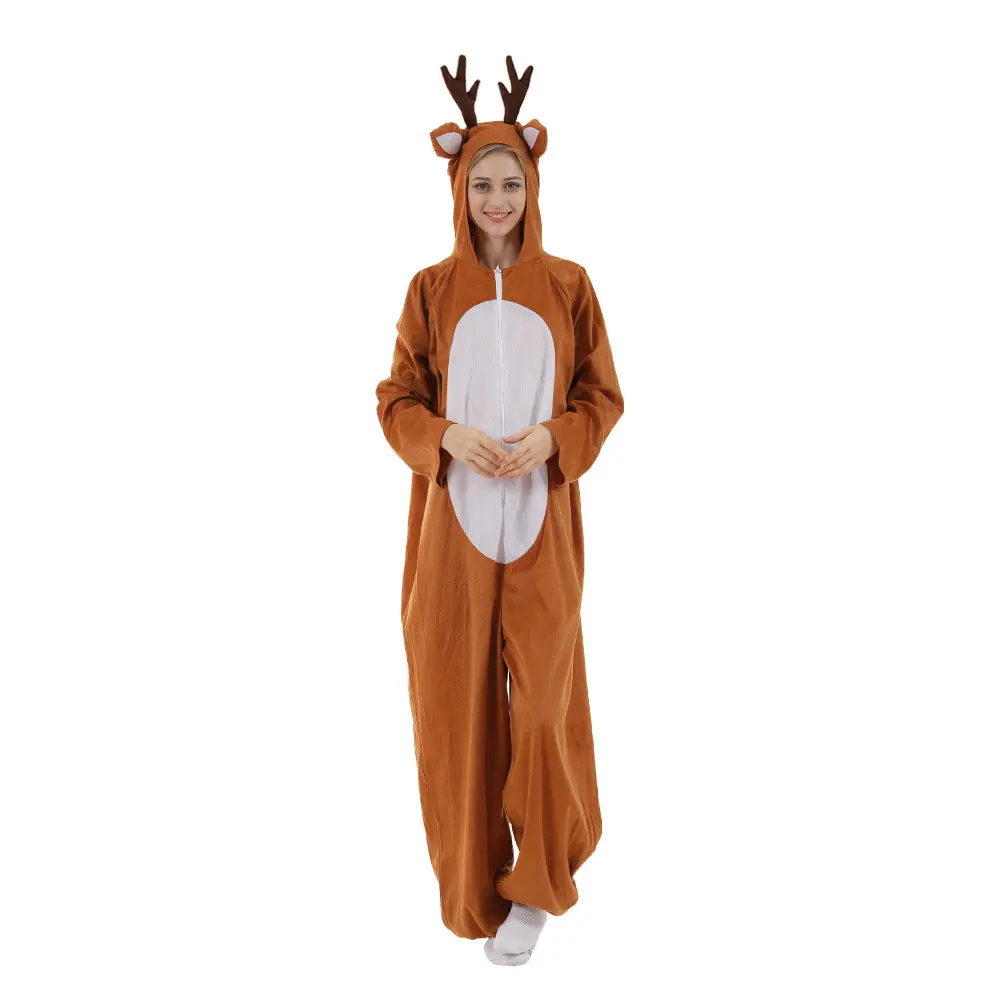 Christmas Elk One-piece Suit 